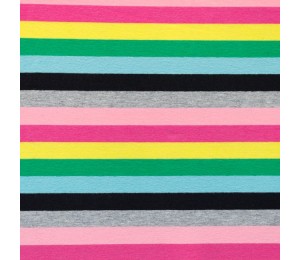 Jersey - Multicolor Lines Pink